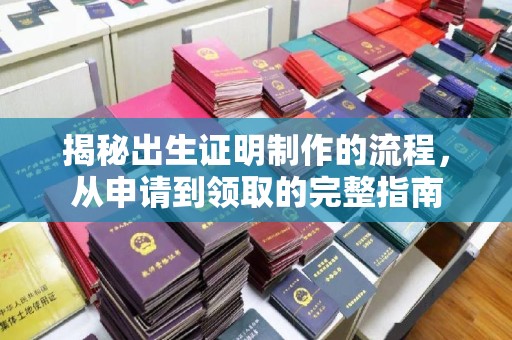 金溪揭秘出生证明制作的流程，从申请到领取的完整指南