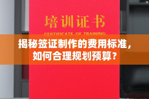 金溪揭秘签证制作的费用标准，如何合理规划预算？