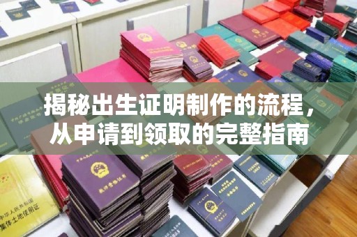 金溪揭秘出生证明制作的流程，从申请到领取的完整指南