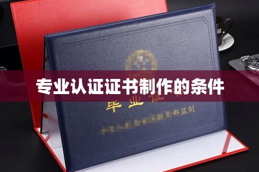 金溪专业认证证书制作的条件
