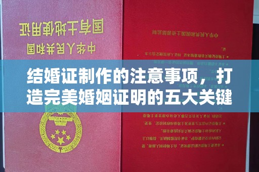金溪结婚证制作的注意事项，打造完美婚姻证明的五大关键点