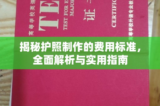 金溪揭秘护照制作的费用标准，全面解析与实用指南