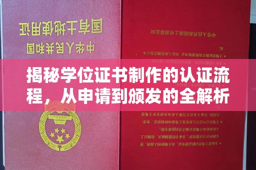 金溪揭秘学位证书制作的认证流程，从申请到颁发的全解析