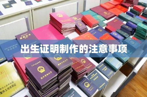 金溪出生证明制作的注意事项