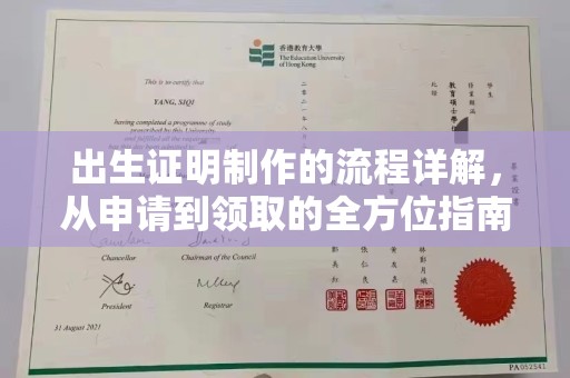 金溪出生证明制作的流程详解，从申请到领取的全方位指南